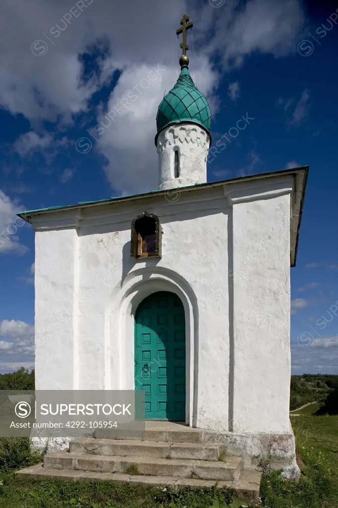 Russia, Izborsk.Chapel of the icon of the Korsunskaja God's Mother,19th century