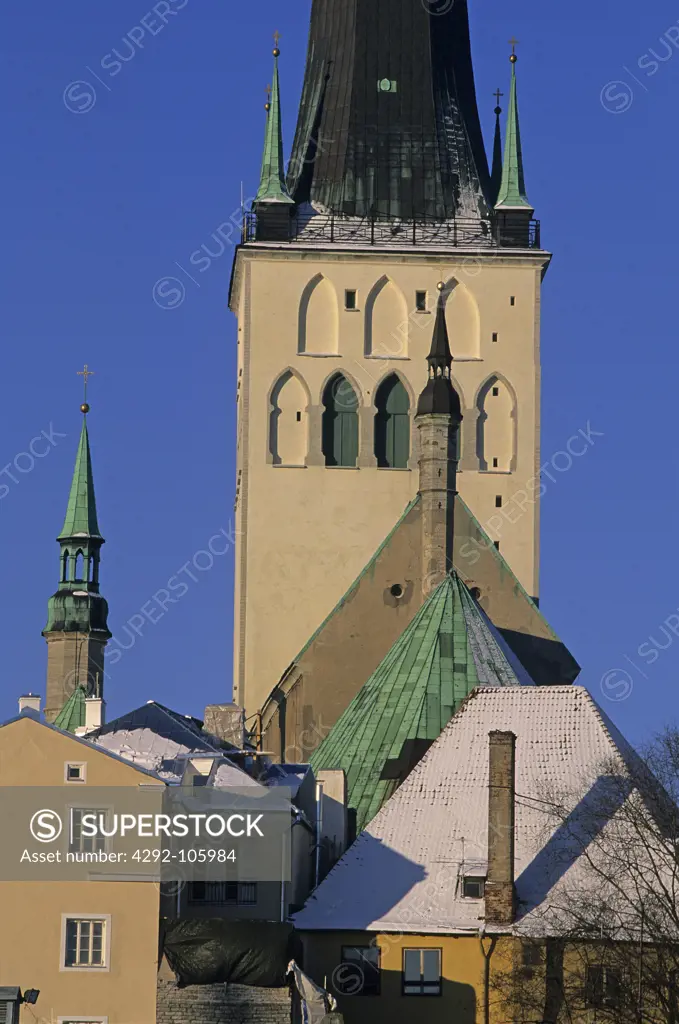 Estonia,T allinn, Old Town,St. Olaf Church