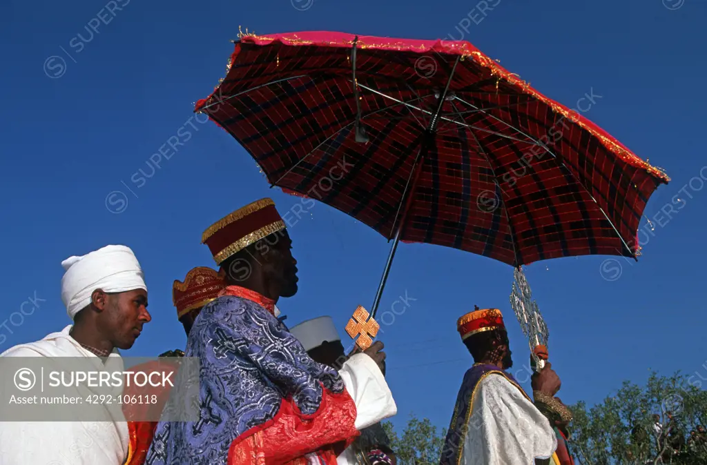 Ethiopia, Lalibela, Timkal Epiphany holiday procession