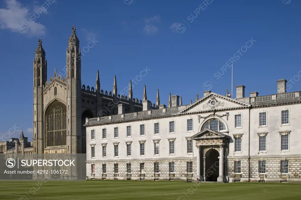 UK, England, Cambridge, King's College and chapel