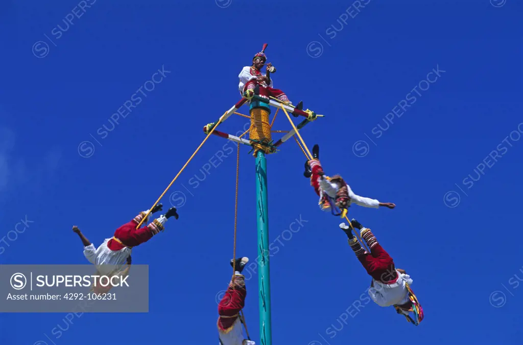Mexico, Papantla acrobats
