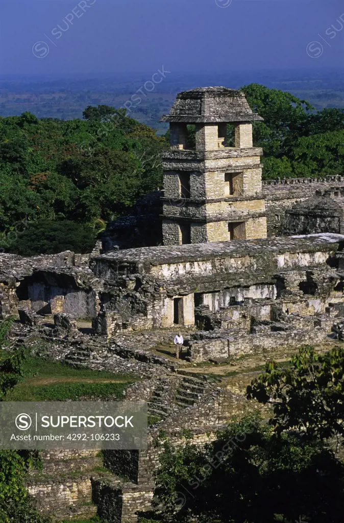 Mexico, Chiapas, Palenque Ruins, the observatory