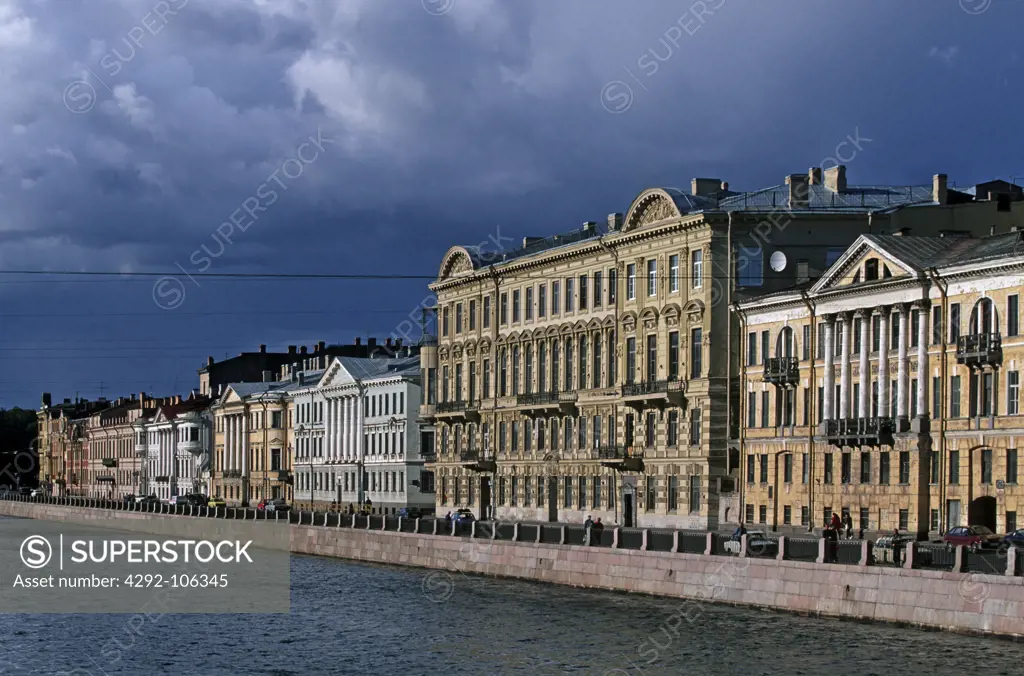 Russia, St. Petersburg, Fontanka river