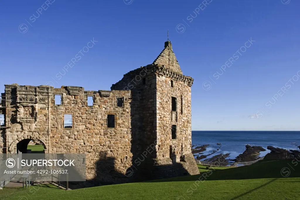 United Kingdom, Scotland, St. Andrews, castle