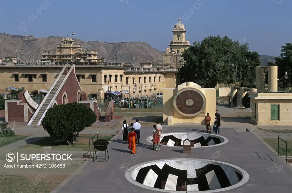 India, Rajastan, Jaipur, astronomical observatory of Jai Sing, Jantar Mantar