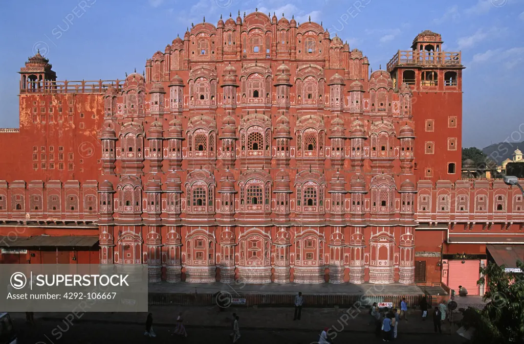 India, Rajasthan, Jaipur. Hawa Mahal Palace