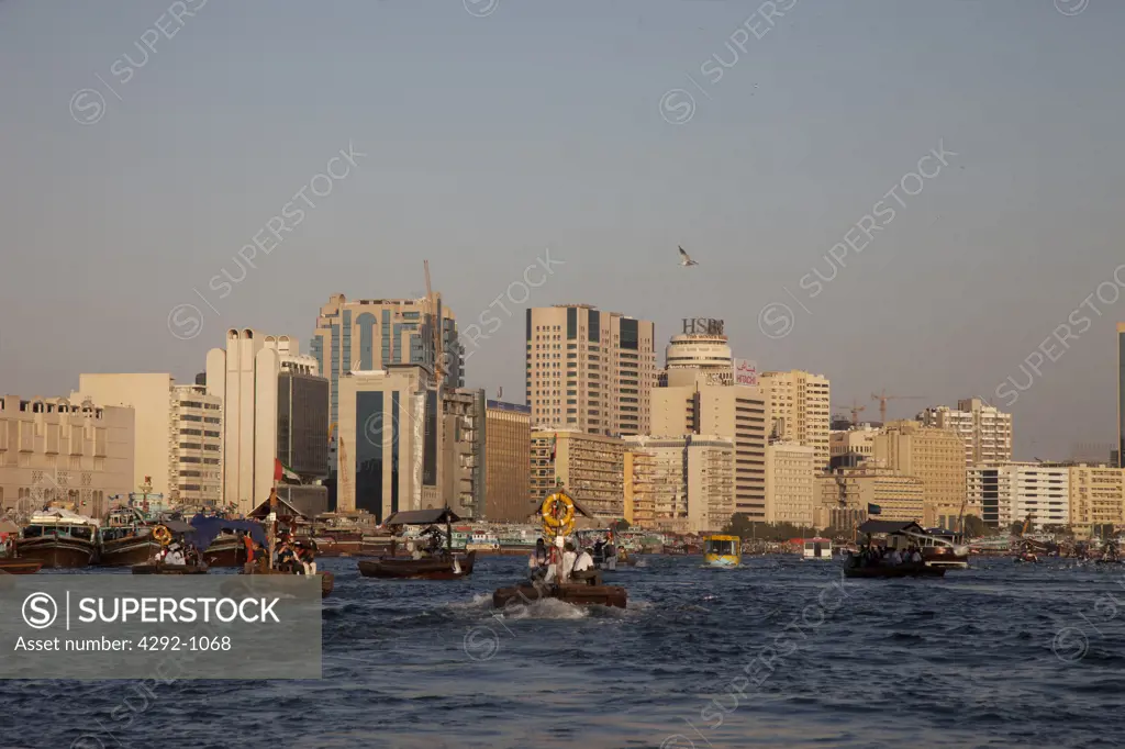 United Arab Emirates, Dubai, Dubai Creek, Boats