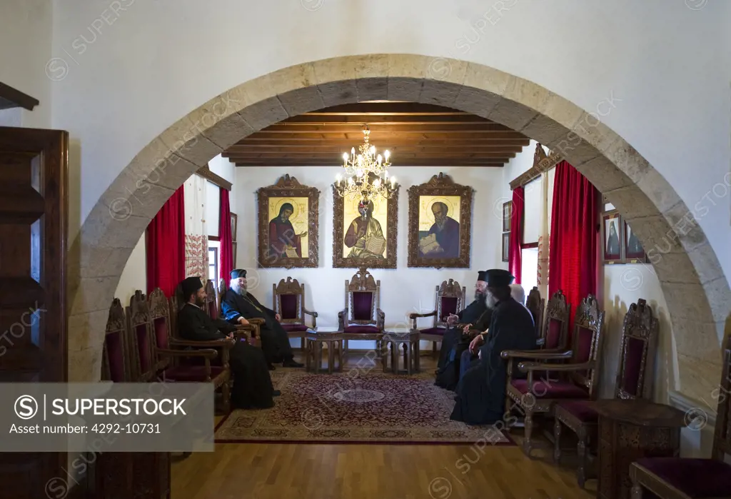 Greece, Patmos, monastery of Aghios Ioannis Thedhogos