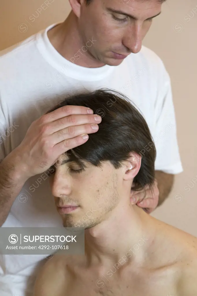 Man receiving massage