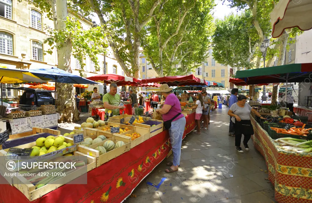 France, Provence, Aix en Provence, Market Stall