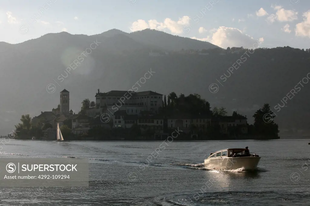 Italy, Piedmont, Orta lake, San Giulio Island
