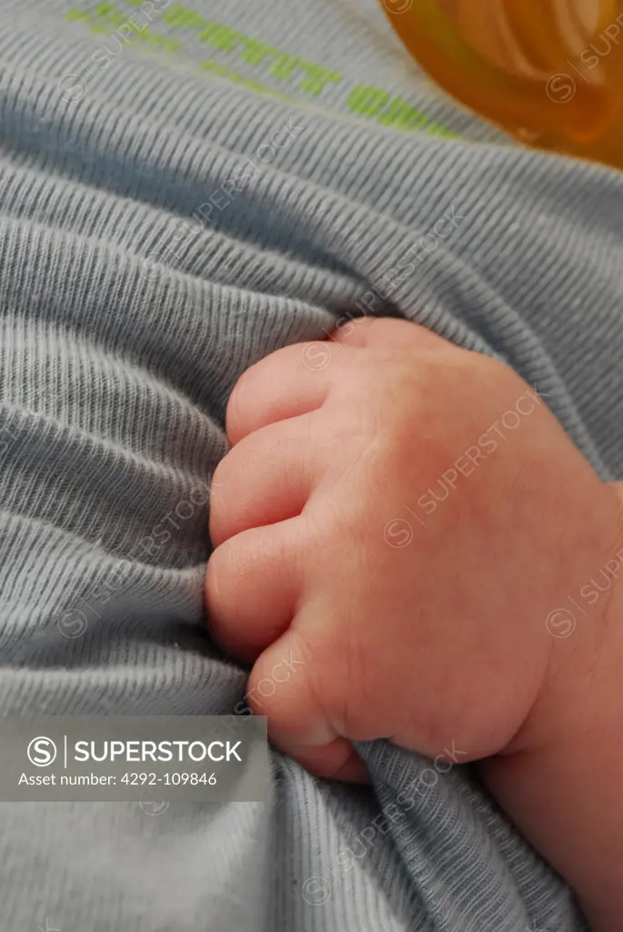Baby hand, close up