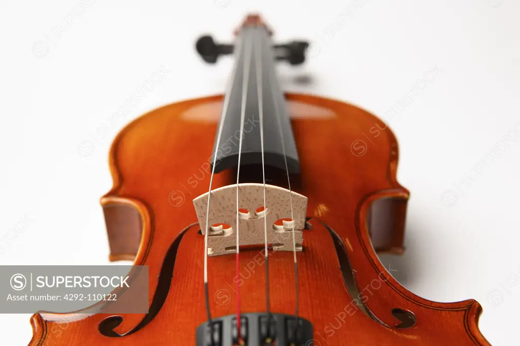Close up of a violin