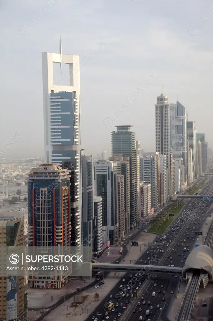United Arab Emirates, Dubai, Jumeirah Beach and Hotel, Sheik Zayed Road