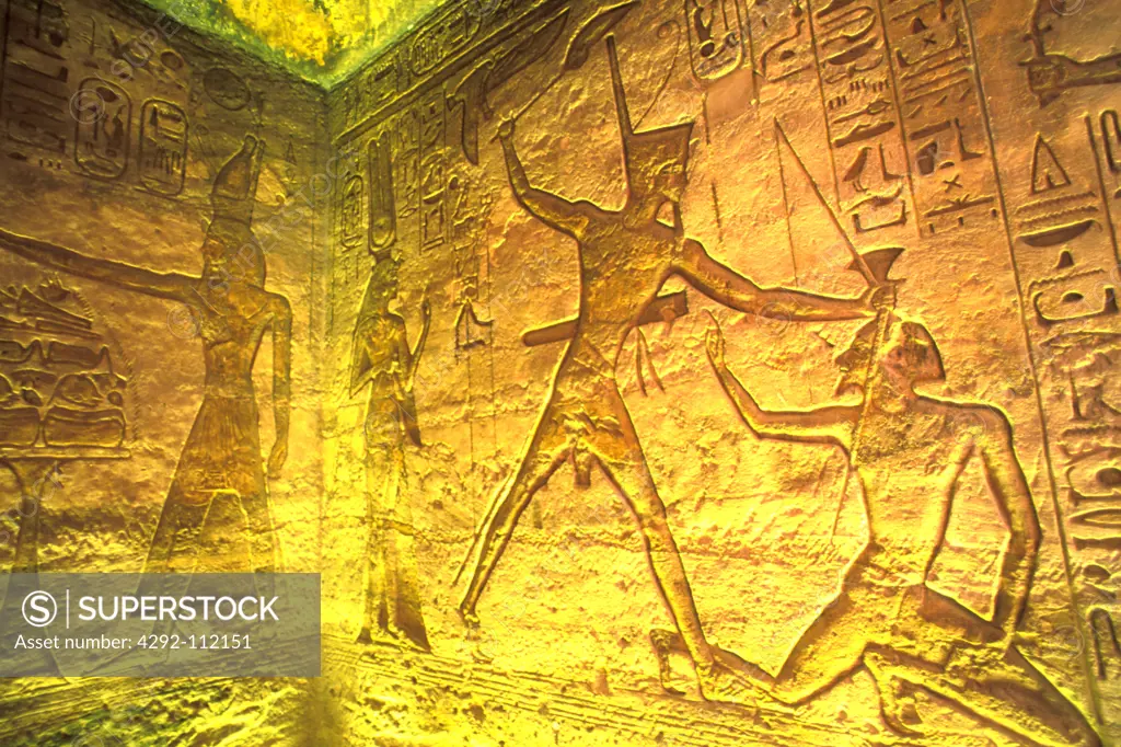 Egypt - Abu Simbel, temple interior