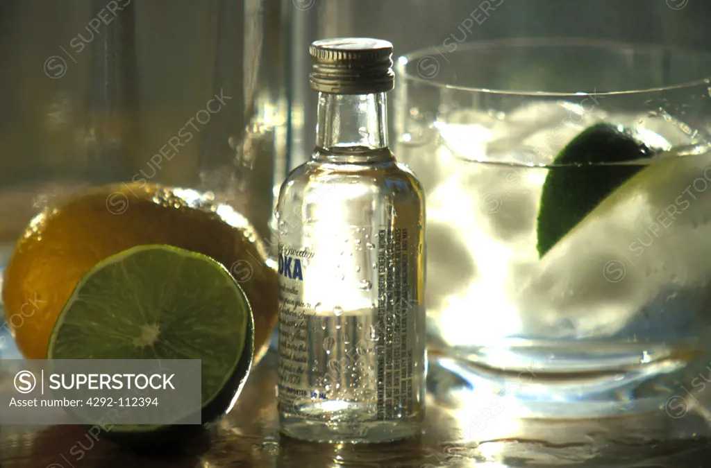 Vodka nip and cocktail