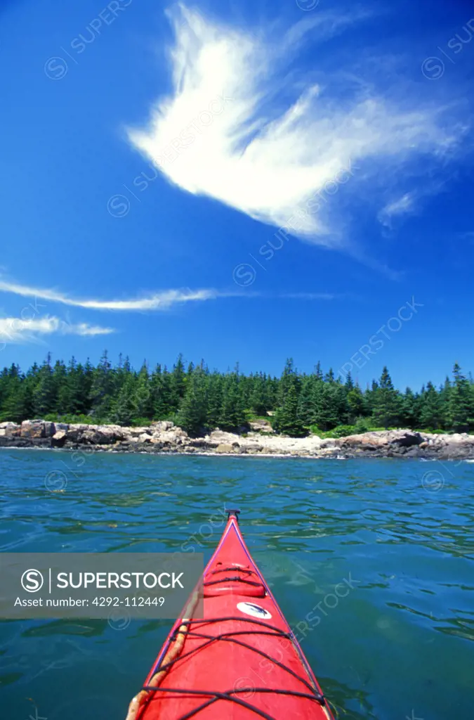 USA, Maine, kayak