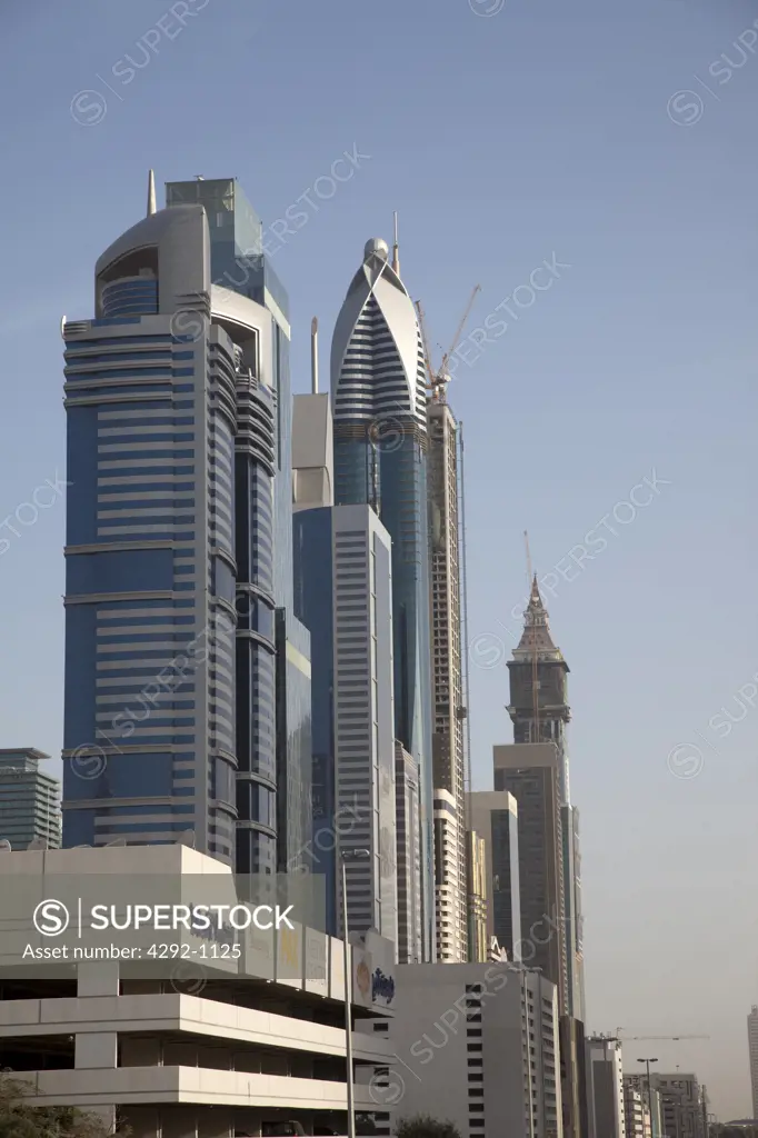United Arab Emirates, Dubai, Sheik Zayed Road, Skyscraper