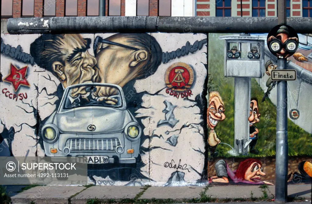 Germany, mural on Berlin wall