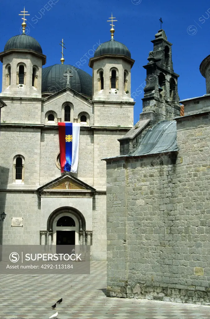 Montenegro, Cattaro, church of Saint Nicholas and Saint Lucas on the right