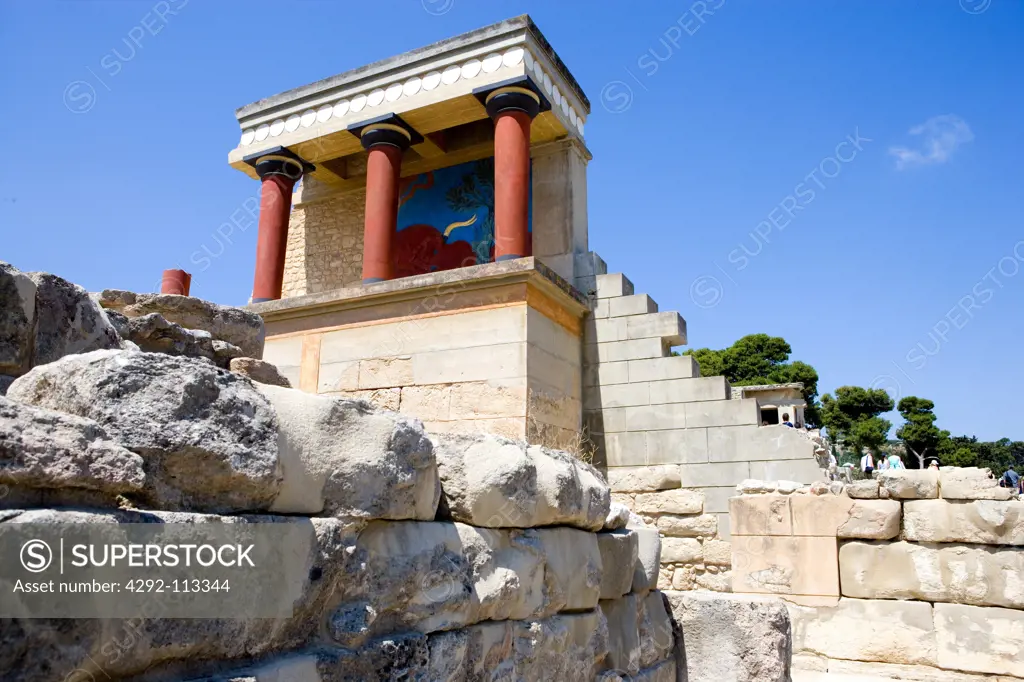 Greece, Crete, Knossos ruins