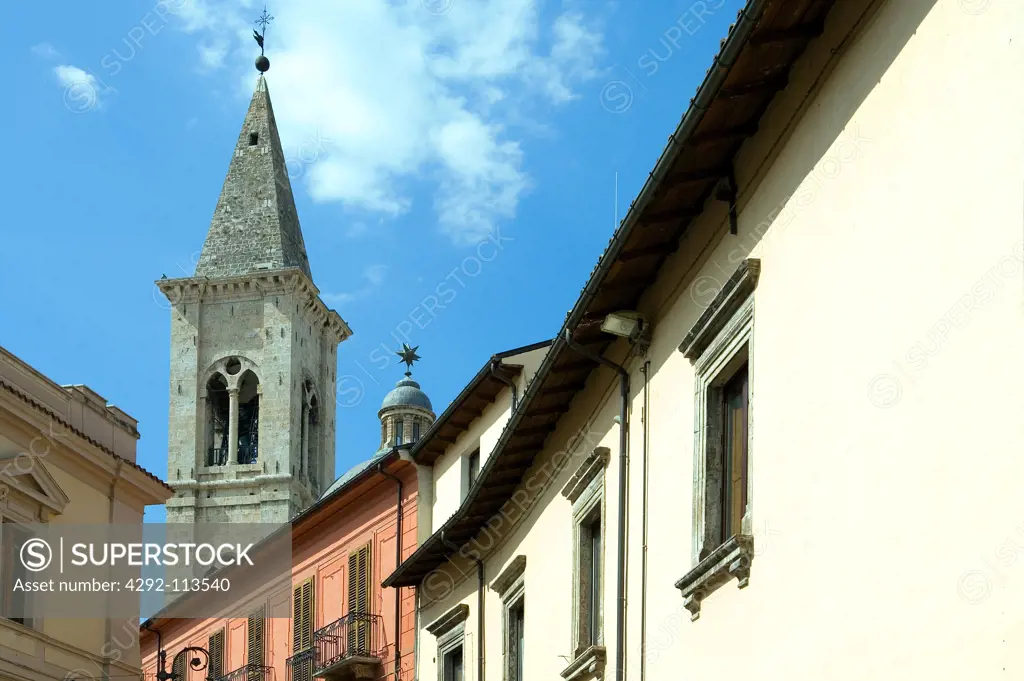 Italy, Abruzzo, Sulmona, the Annunziata belltower