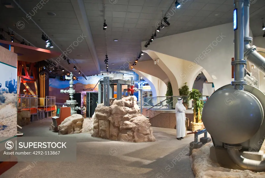 Saudi Arabia, Dammam, interiors of the Aramco exibition centre