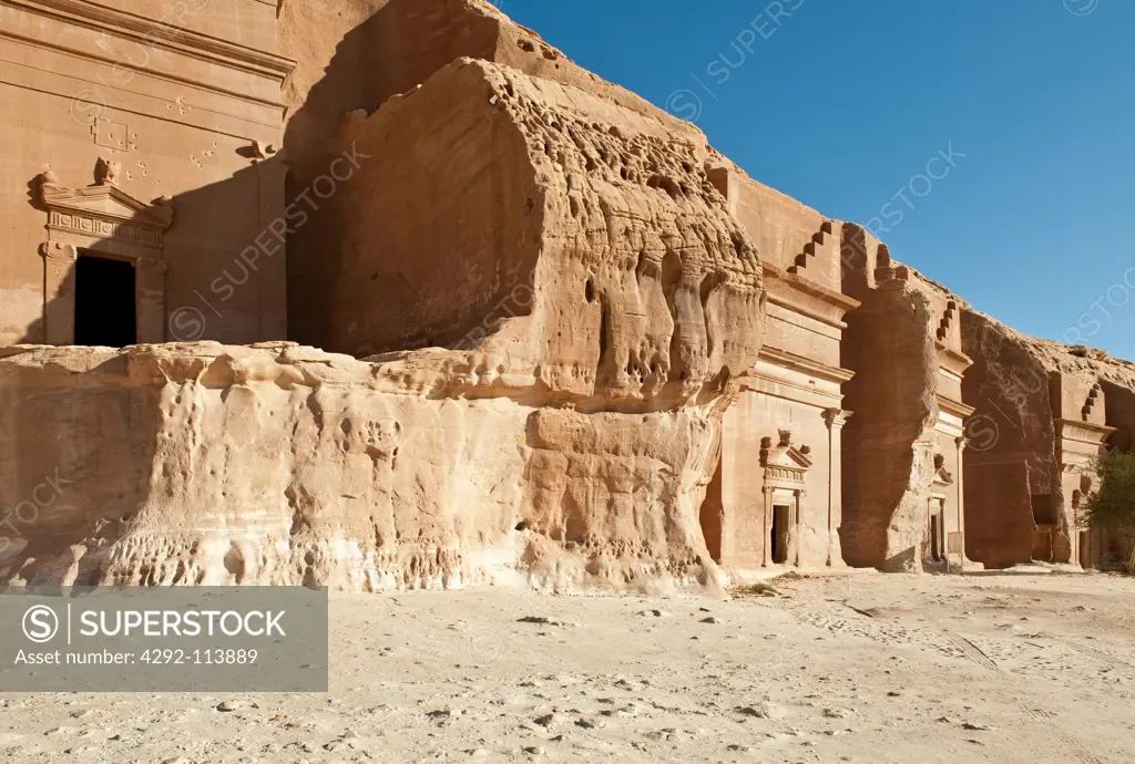 Saudi Arabia, Madain Saleh, Nabatean Tombs