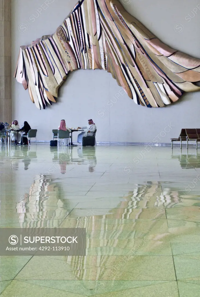 Saudi Arabia, Dammam, the airport interiors
