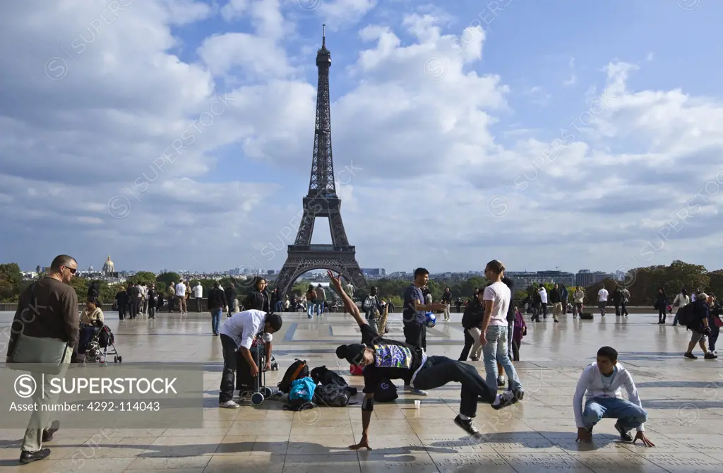 France, Paris, the Eiffel Tower from the Trocadero