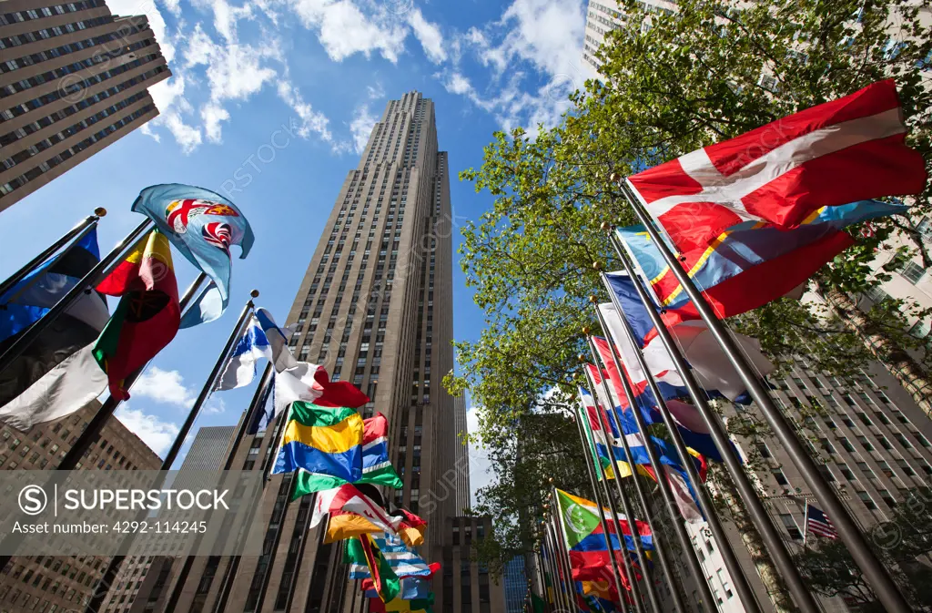 USA, New York, New York City. Rockefeller Centre