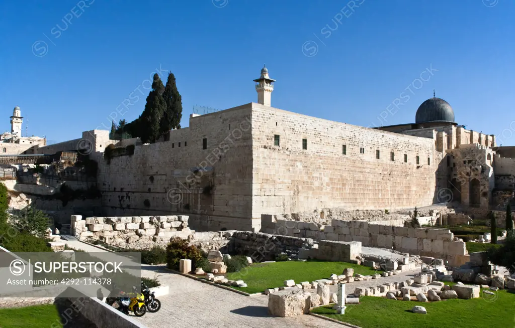 Israel, Jerusalem, the Western Wall and Al Aqsa mosque