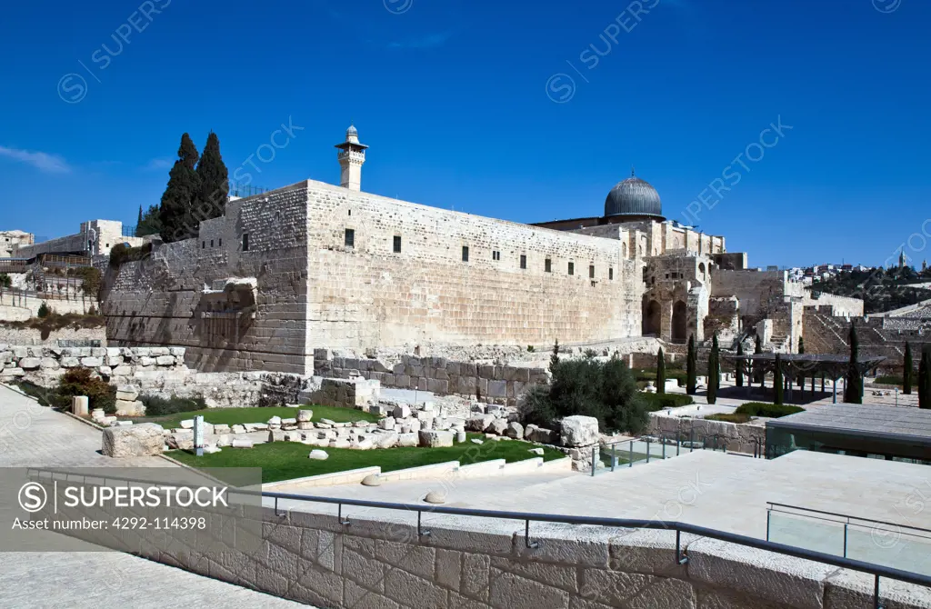 Israel, Jerusalem, the Western Wall and Al Aqsa mosque