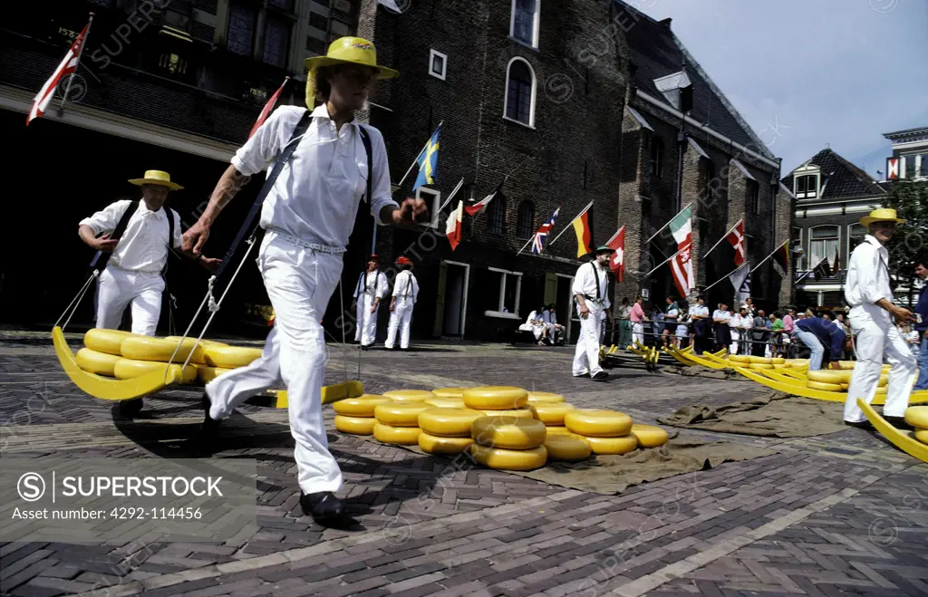 Netherlands, Alkmaar, Cheese market