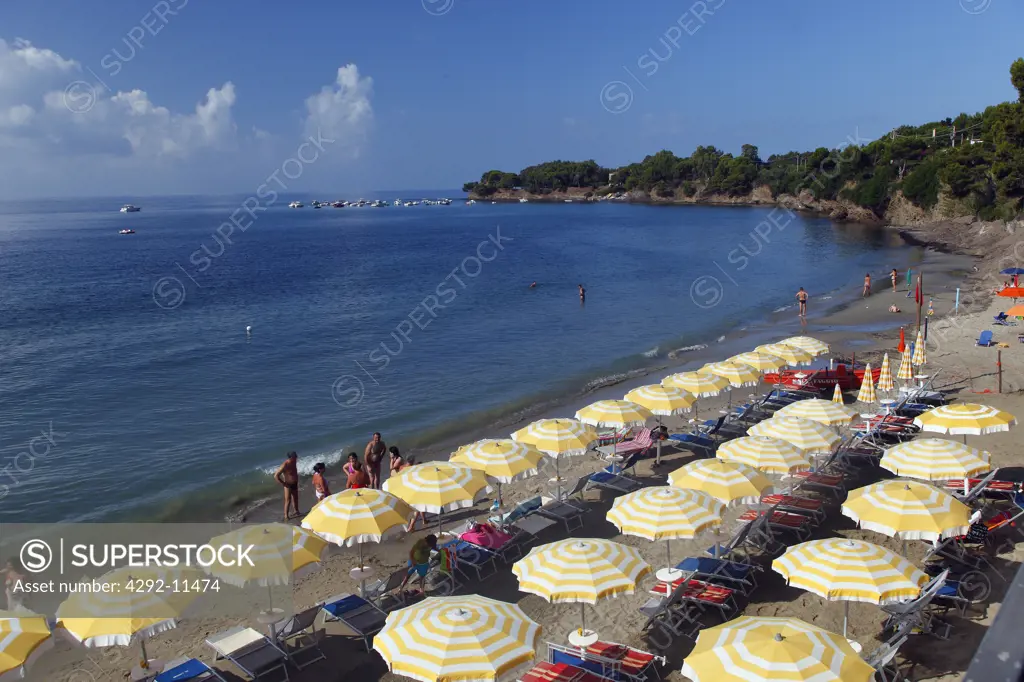 Italy, Campania, Cilento National Park, Castellabate, Ogliastro Marina Beach