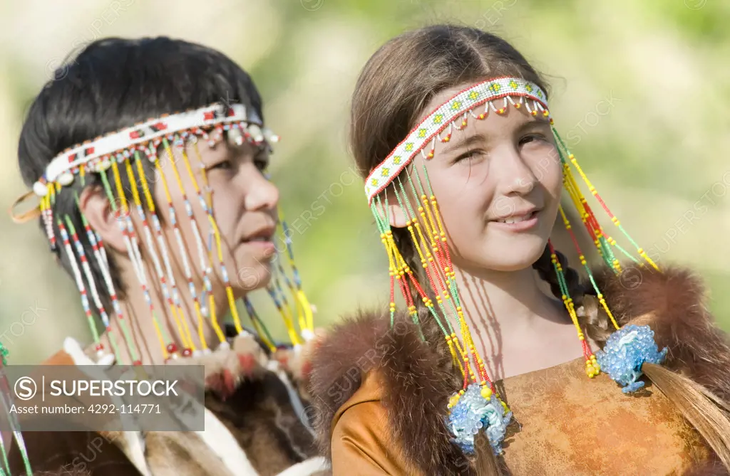 Russia, Kamchatka, Ossora Village, Chukchi Inuit people