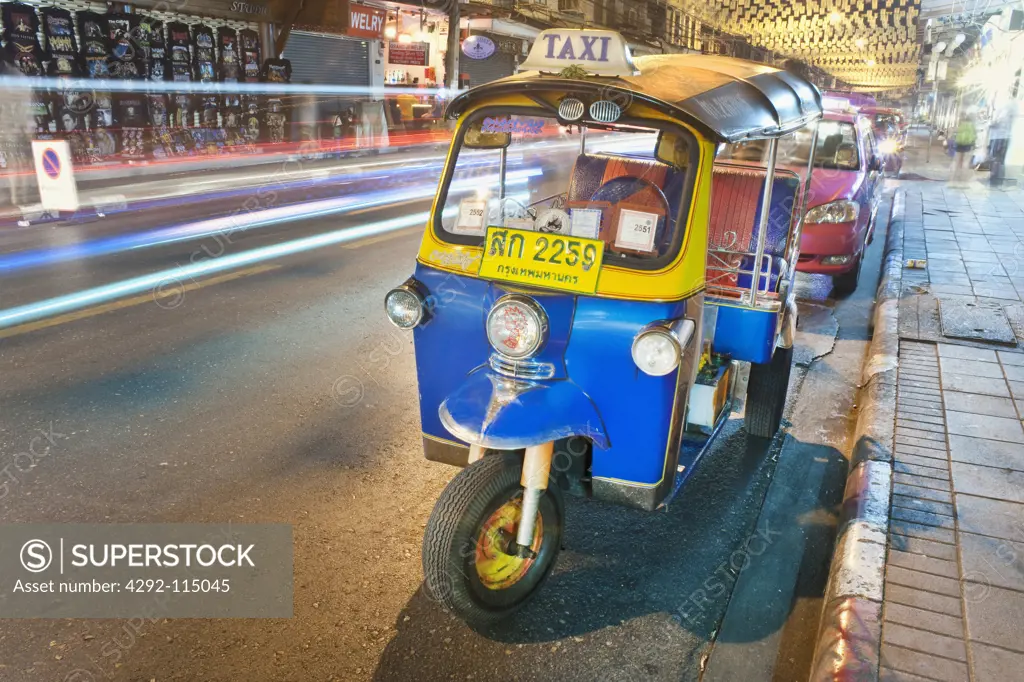 Thailand, Bangkok, Tuk Tuk Taxi