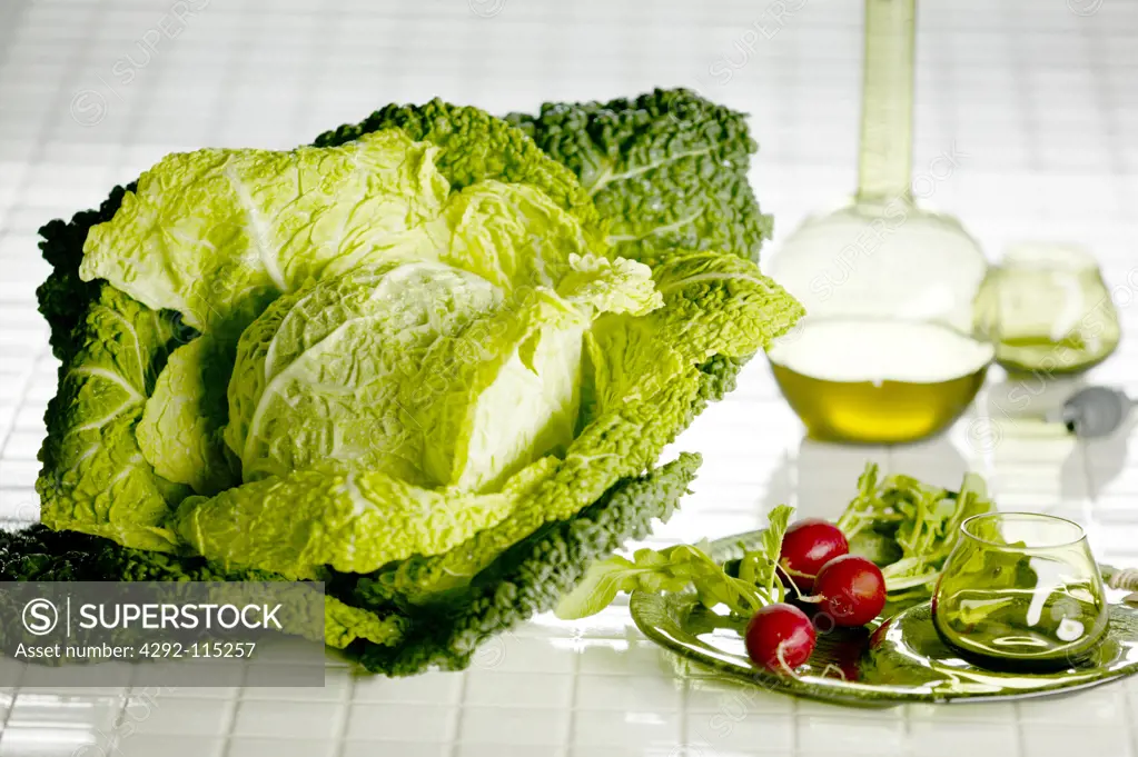 Cabbage and horseradish