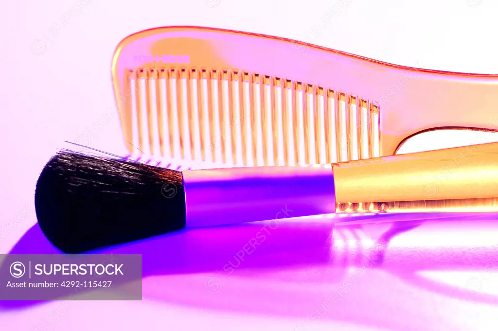 Make-up brush and comb