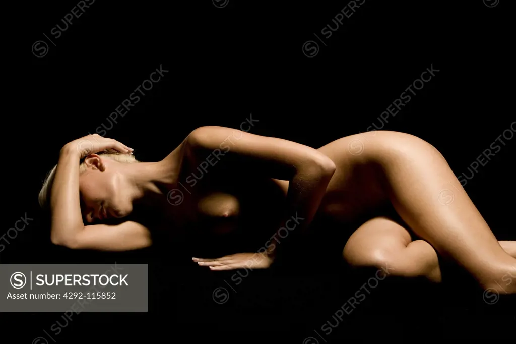 Studio shot of a naked woman