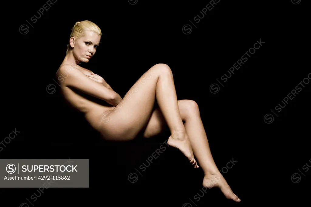 Studio shot of a naked woman