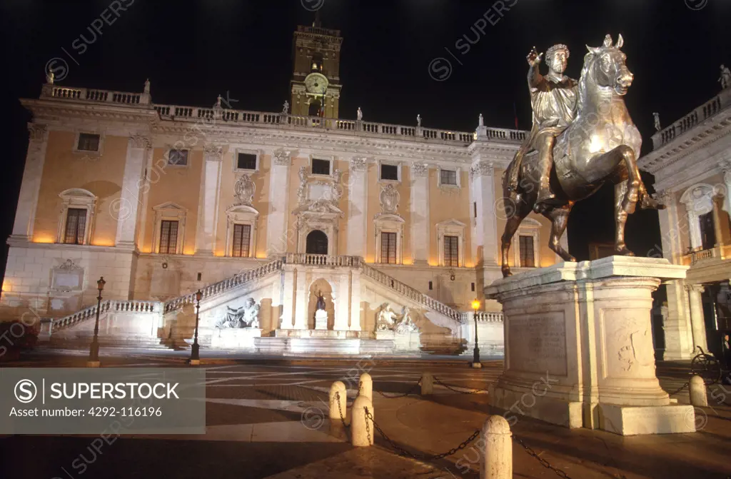 Italy, Lazio, Rome. Campidoglio, Marcus Aurelius statue