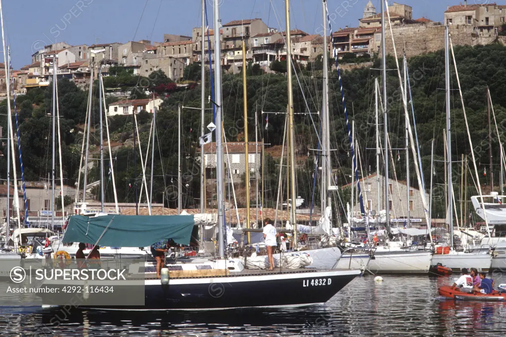France, Corsica, Bonifacio, the old harbour