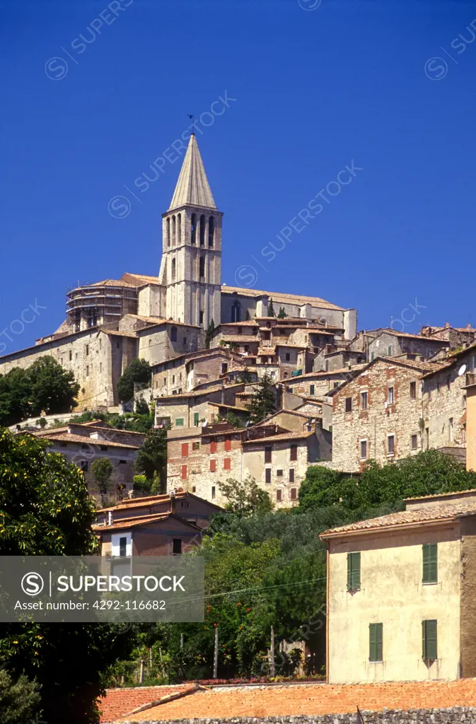 Italy, Umbria, Todi,cityscape