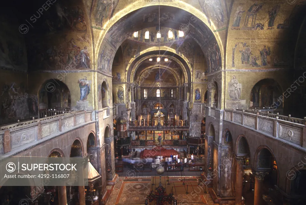 Italy, Veneto, Venice, San Marco's Basilica interiors