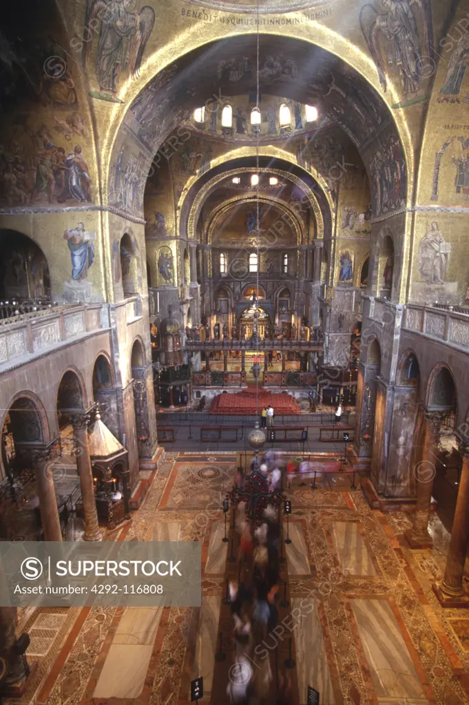 Italy, Veneto, Venice, San Marco's Basilica interiors