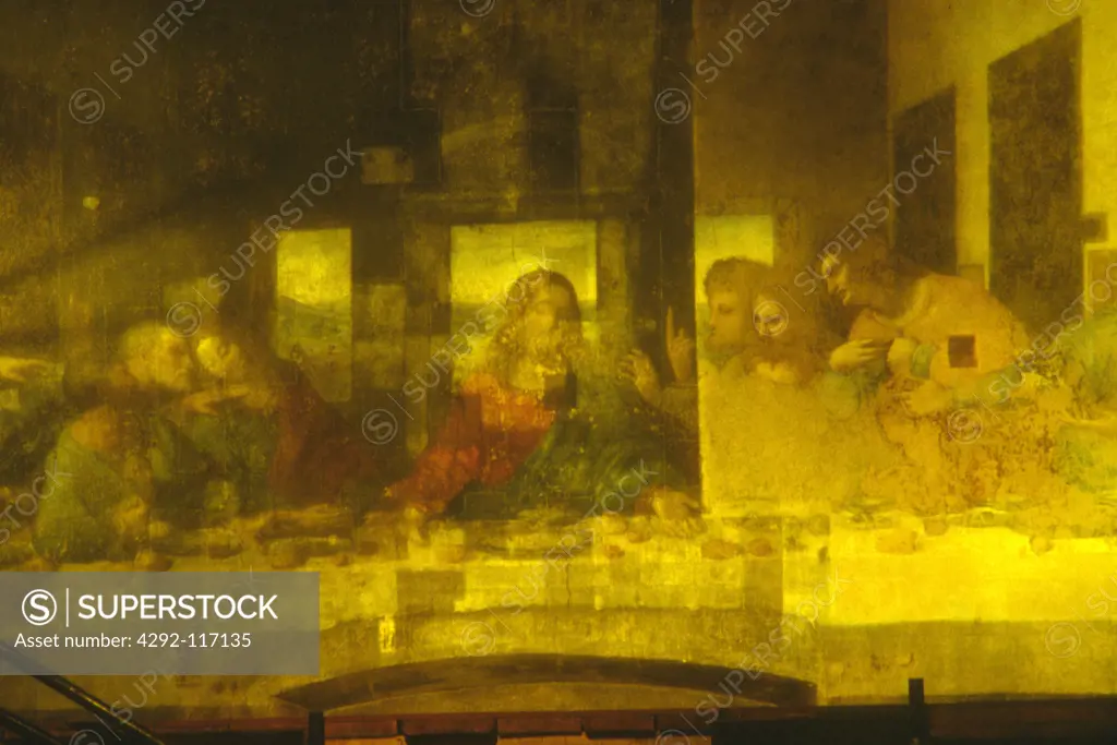 Italy, Lombardy, Milan, Santa Maria delle Grazie, The Last Supper, Leonardo Da Vinci Artist, Restoration.