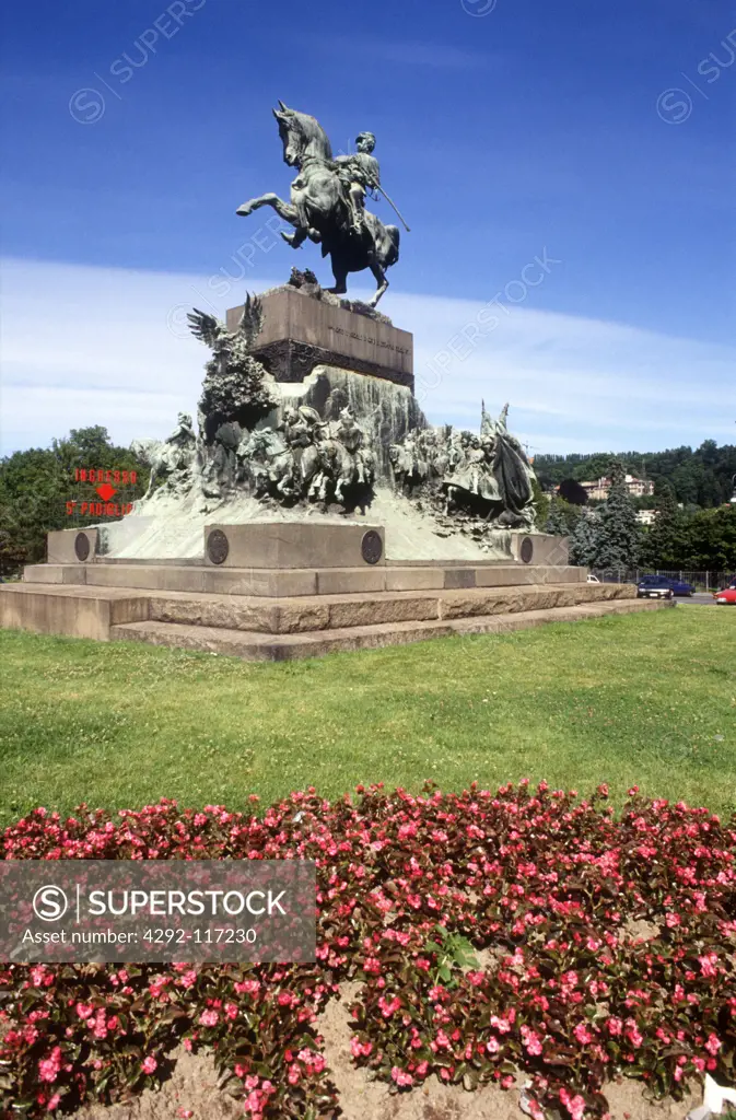 Italy, Piedmont, Turin, Amedeo di Savoia Monument.