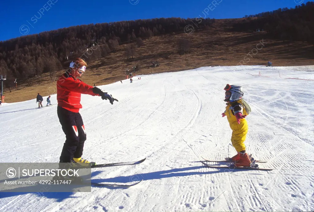 Ski lesson
