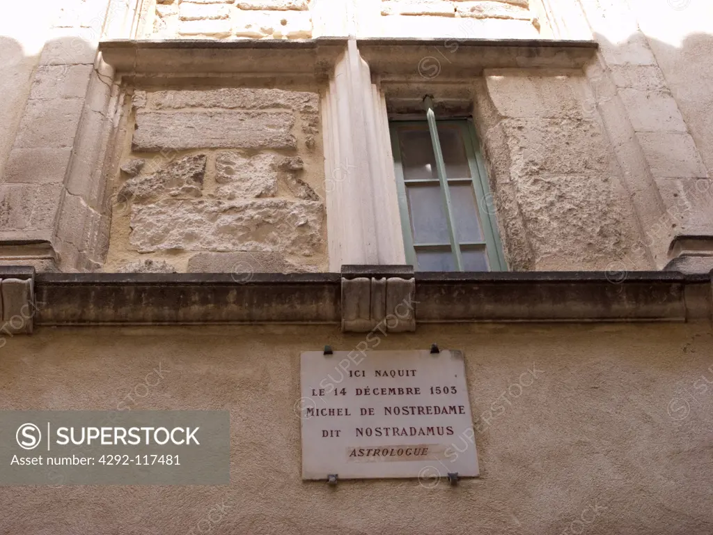 France, Provence, St Remy de Provence, House Where He Was Born Nostradamus.
